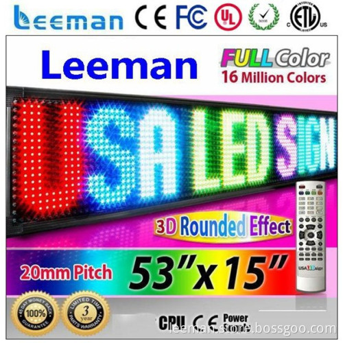 full color HD LED video display screen screen electronic programmable led message display board